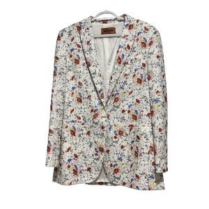 Missoni orange tag Floral Blazer Large Multicolor‎ Italy Made Casual Office